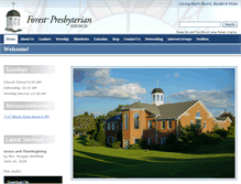 Tablet Screenshot of forestchurch.org